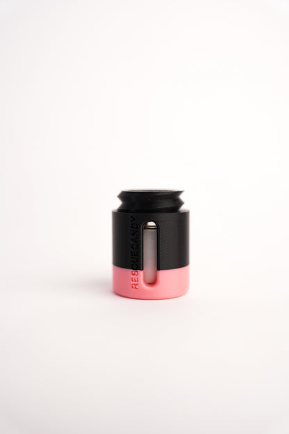 Black Glow Pink Stripe Vial Vault