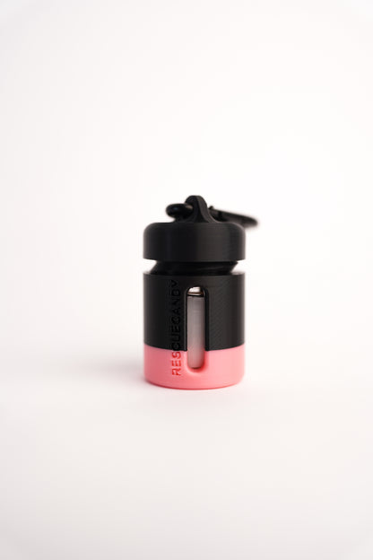 Black Glow Pink Stripe Vial Vault