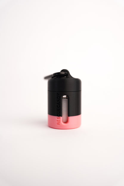 Black Glow Pink Stripe Vial Vault