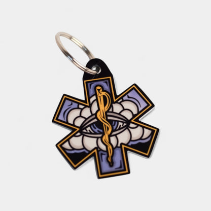 White Cloud Keychain