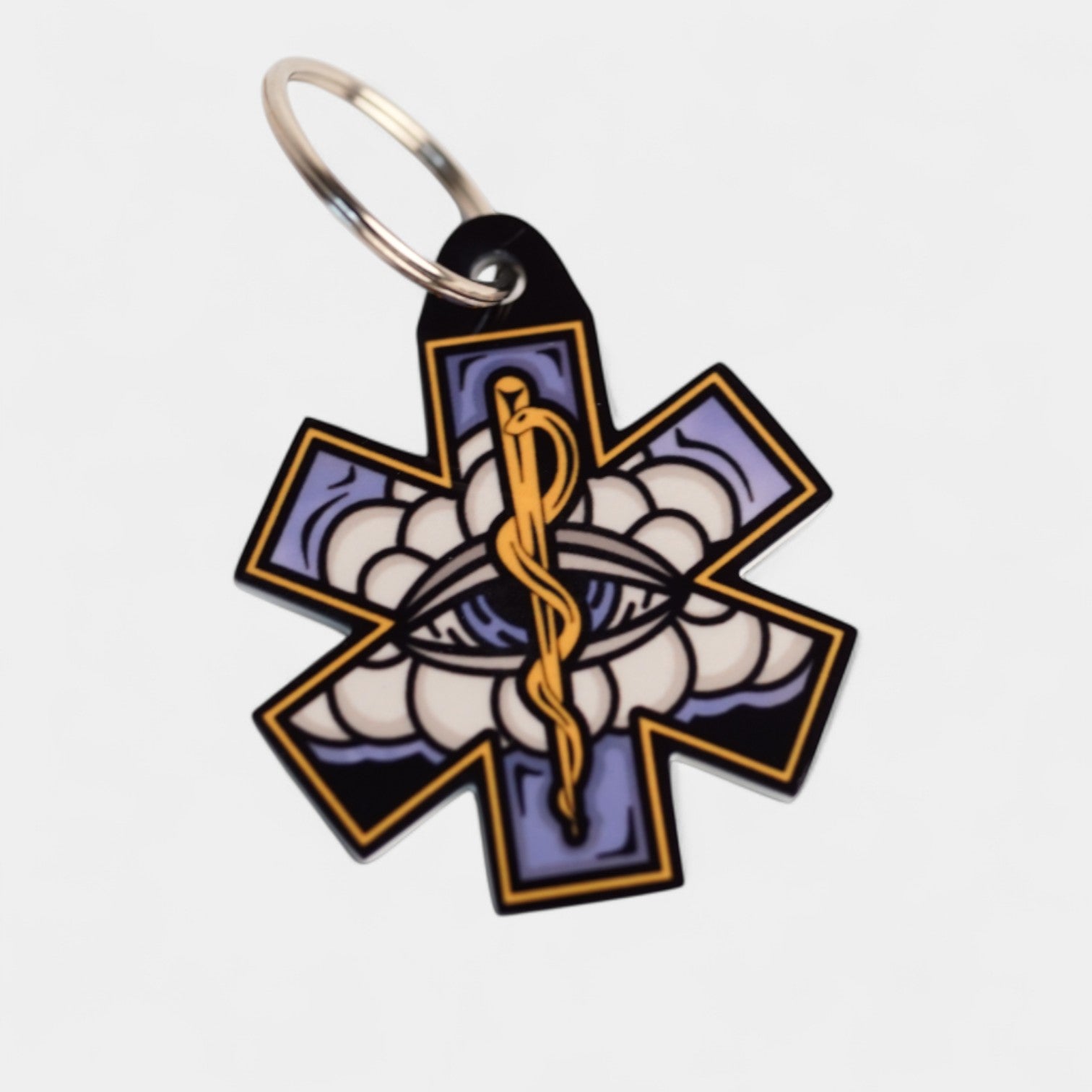 White Cloud Keychain