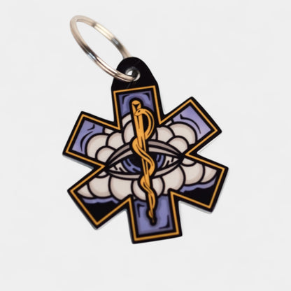 White Cloud Keychain