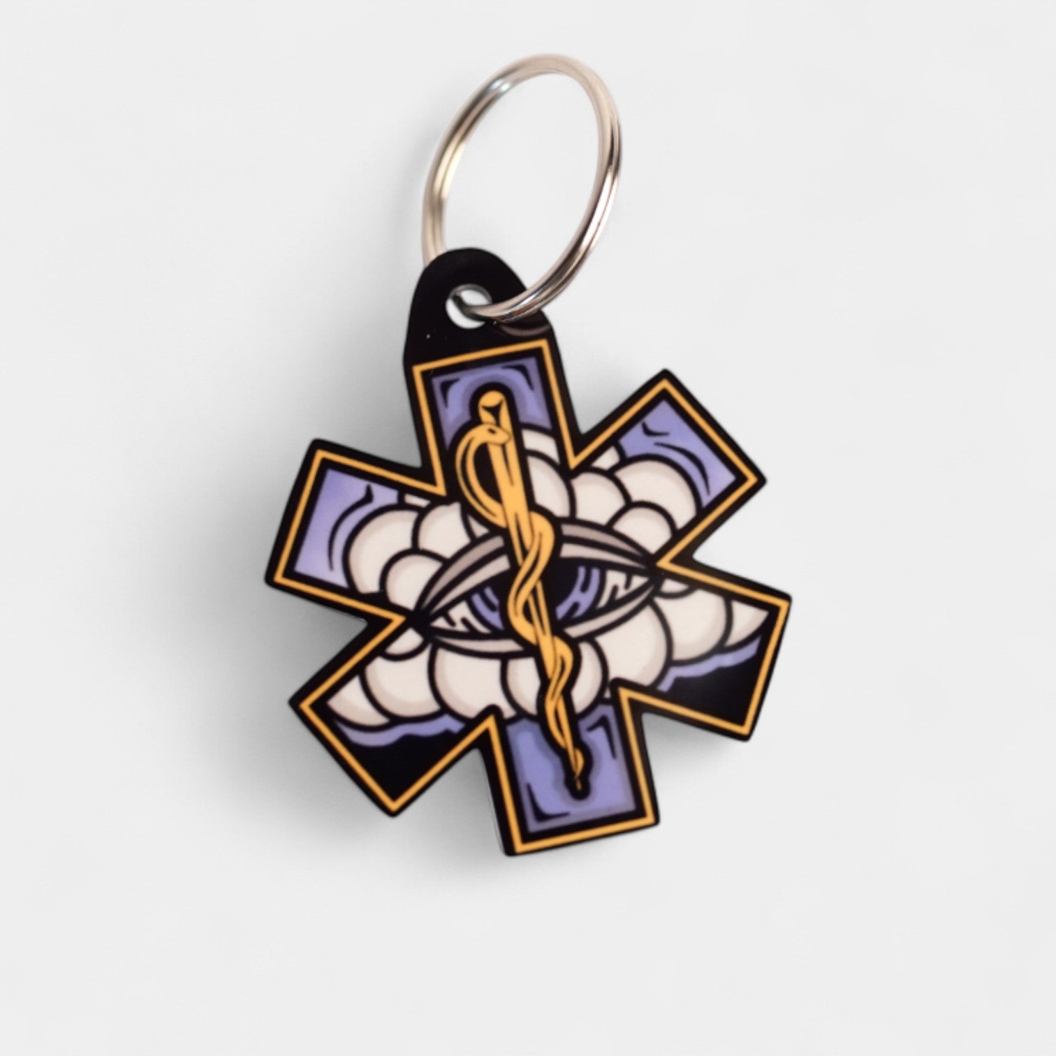 White Cloud Keychain