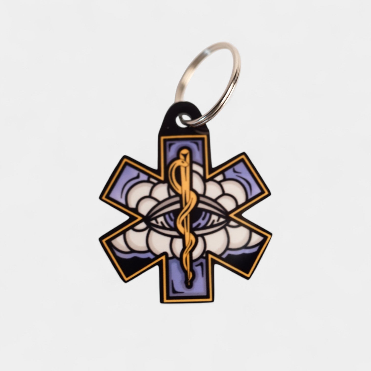 White Cloud Keychain
