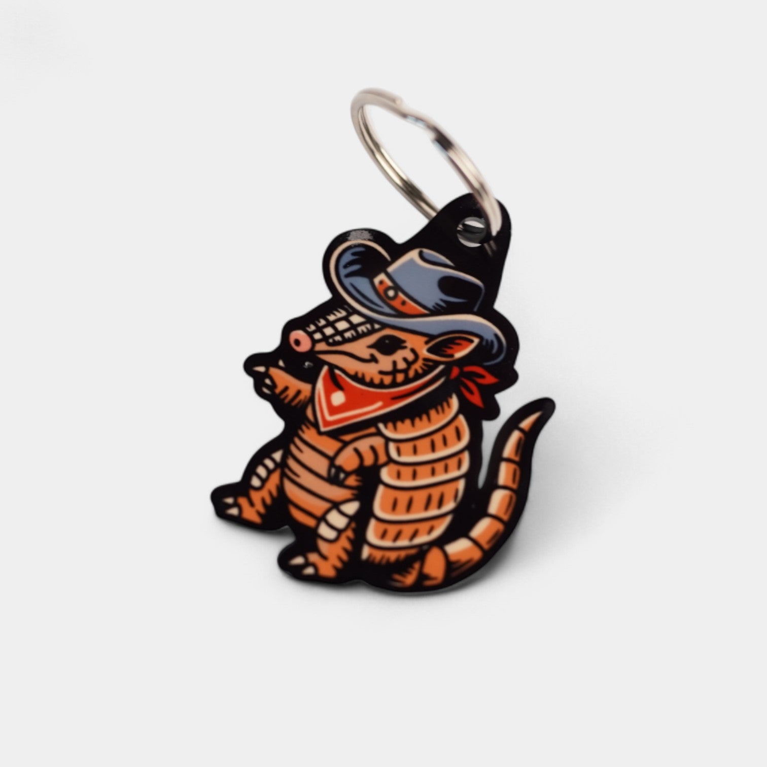Cowboy Armadillo Keychain