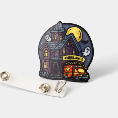 Haunted Station Badge Reel - Rescue Candy