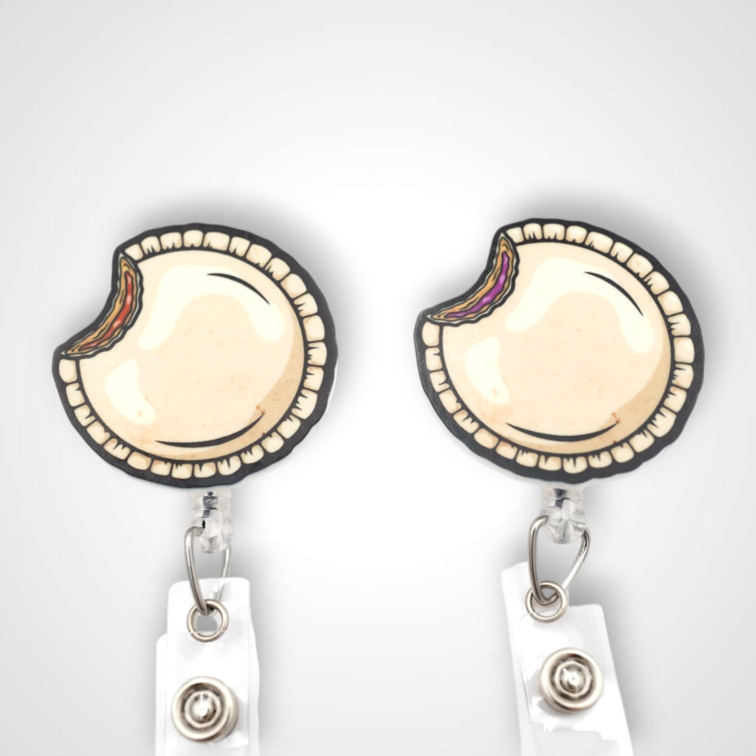 Crustless PBJ Badge Reel