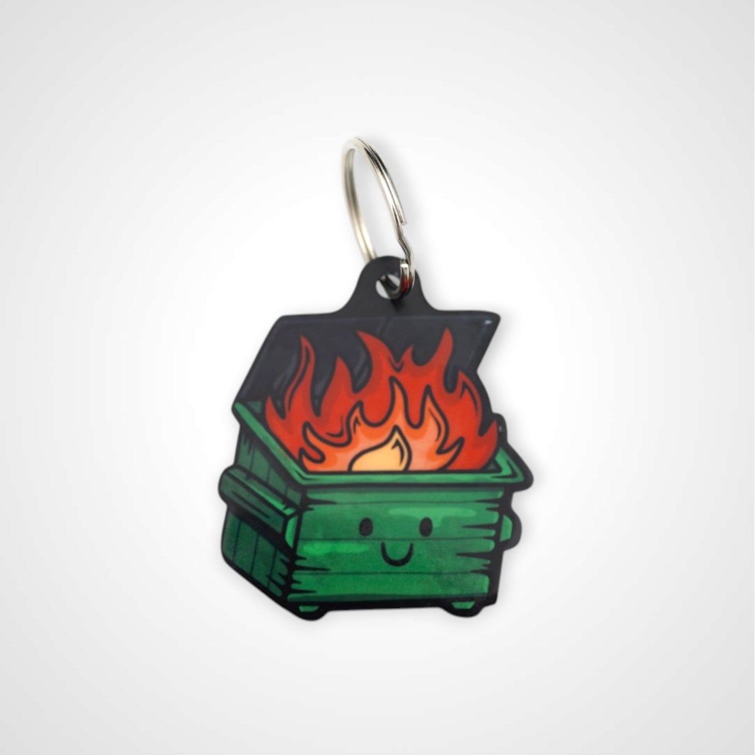 Dumpster Fire Keychain