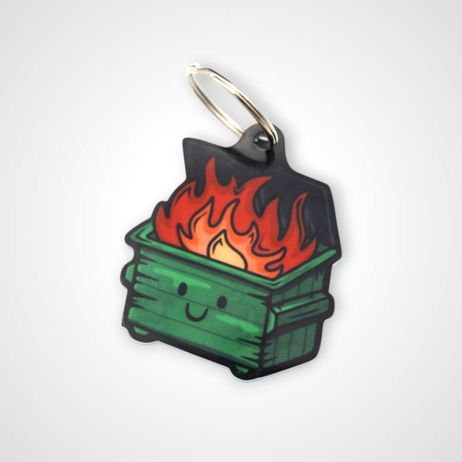 Dumpster Fire Keychain