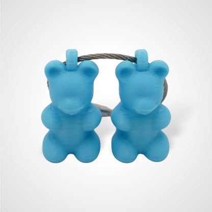 MISPRINT Blue Gummy Bear Cap Clip 2-pack
