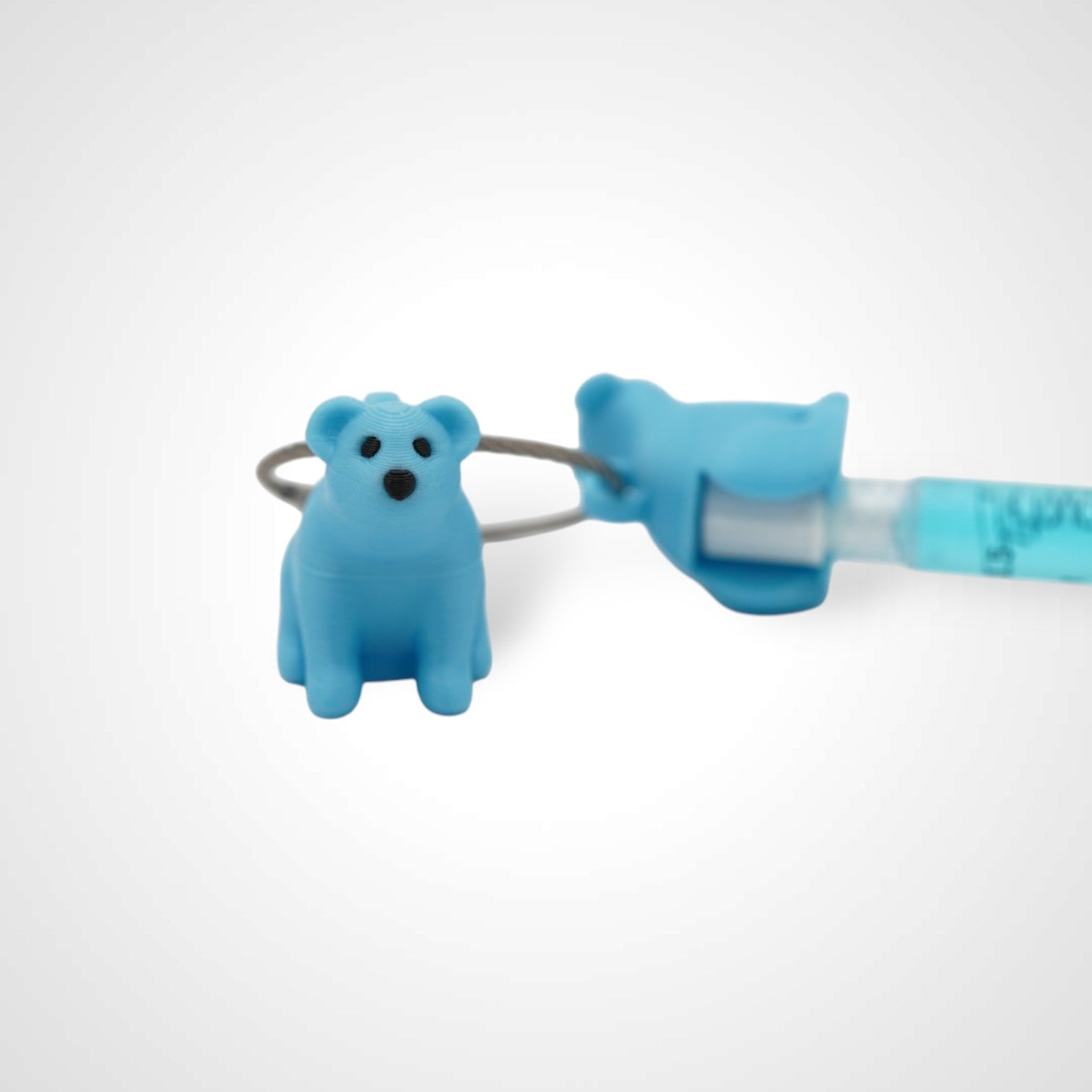 MISPRINT Blue Polar Bear Cap Clip 2-pack