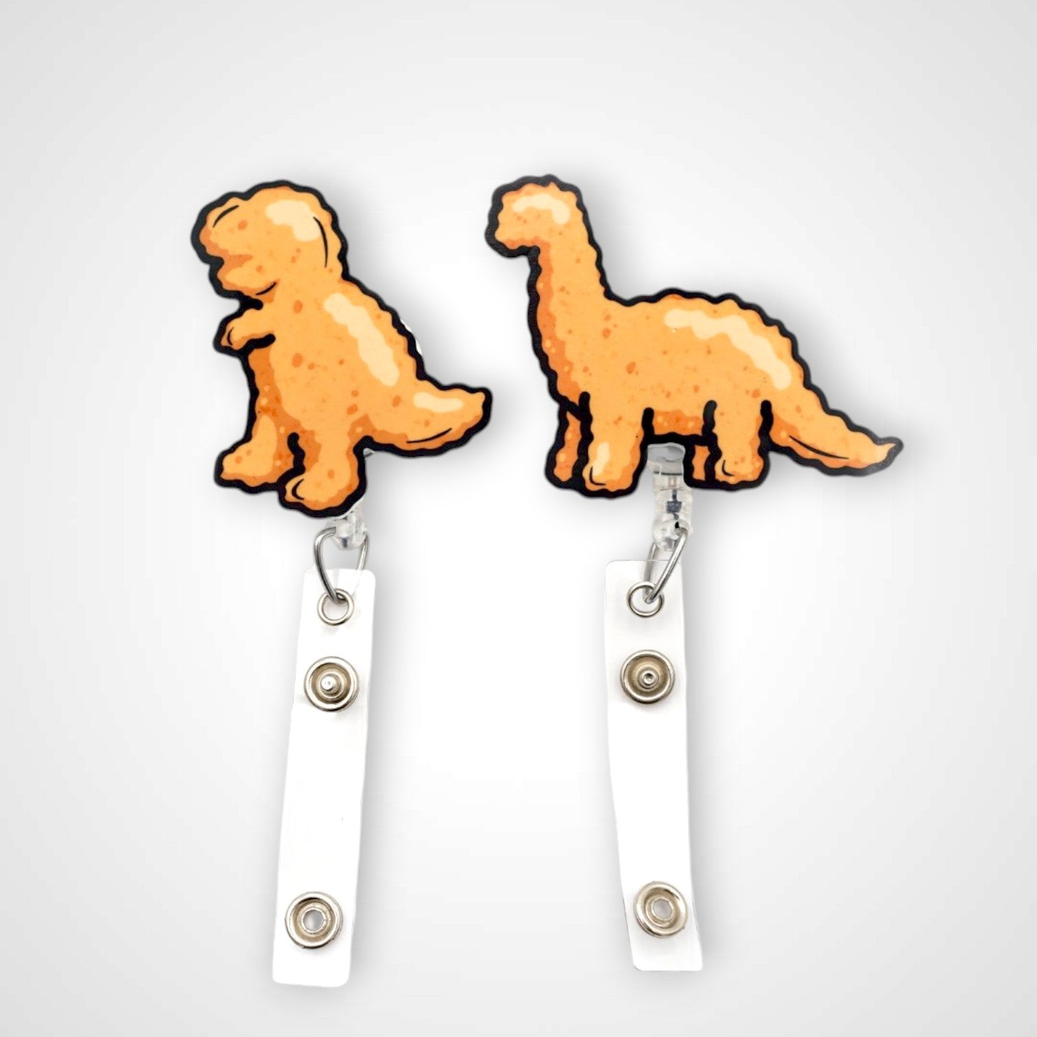 Dino Chicken Nugget Partner Set Badge Reels - Rescuecandy: Gear