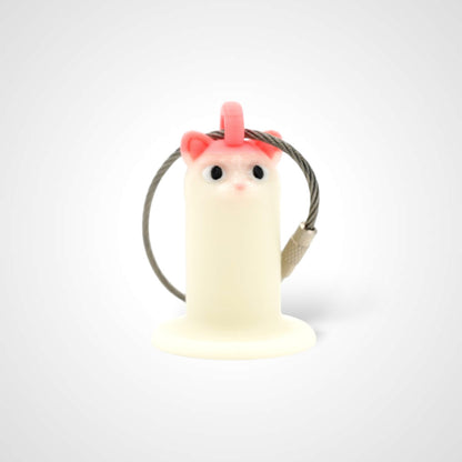 MISPRINT Glow White Cat Roll Holder 1-Inch