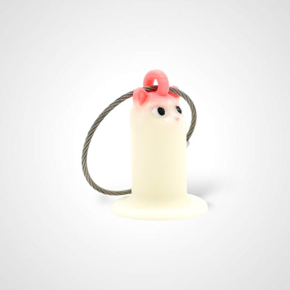 MISPRINT Glow White Cat Roll Holder 1-Inch