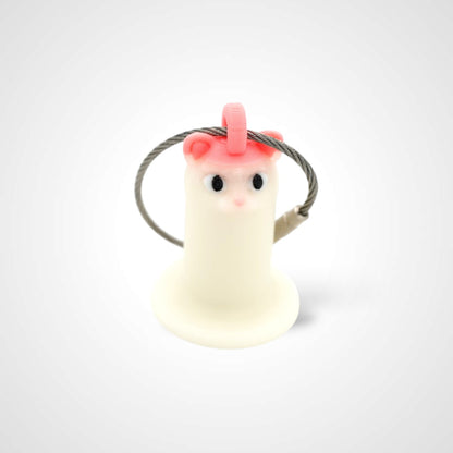 MISPRINT Glow White Cat Roll Holder 1-Inch