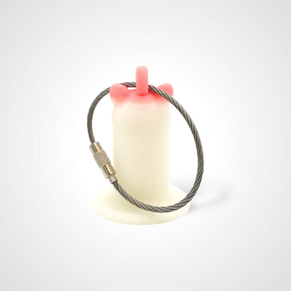 MISPRINT Glow White Cat Roll Holder 1-Inch