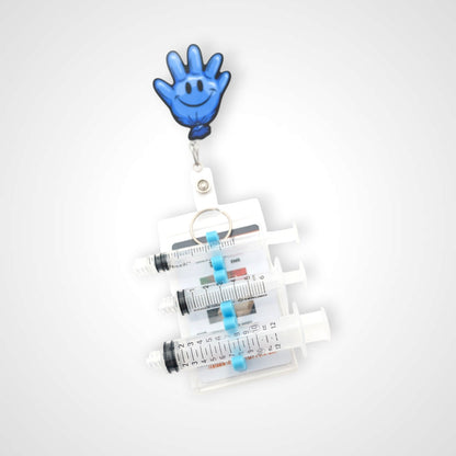 Blue Glow Teal Universal Syringe Barrel Holder