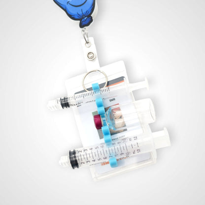 Blue Glow Teal Universal Syringe Barrel Holder