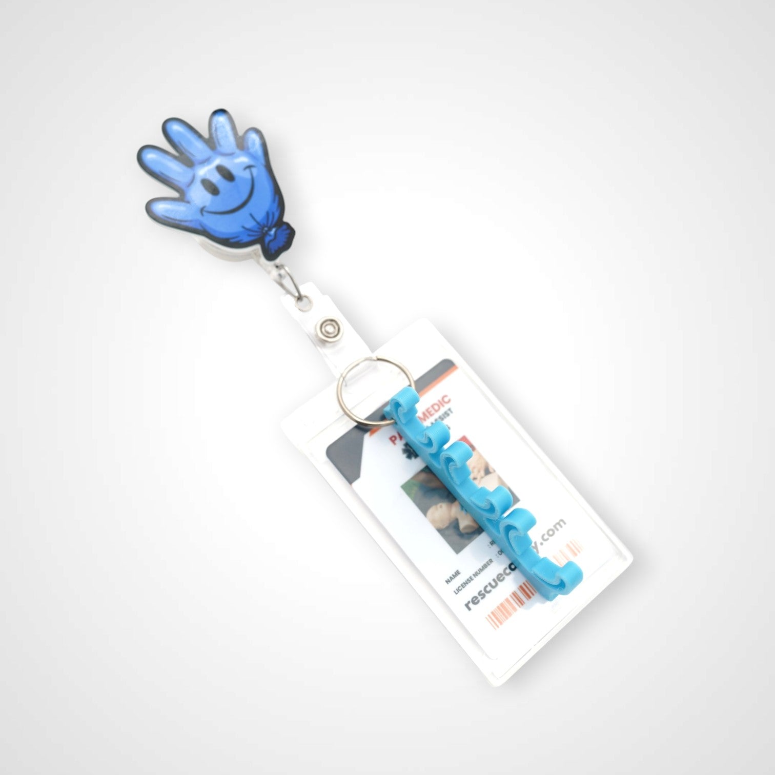 Blue Glow Teal Universal Syringe Barrel Holder