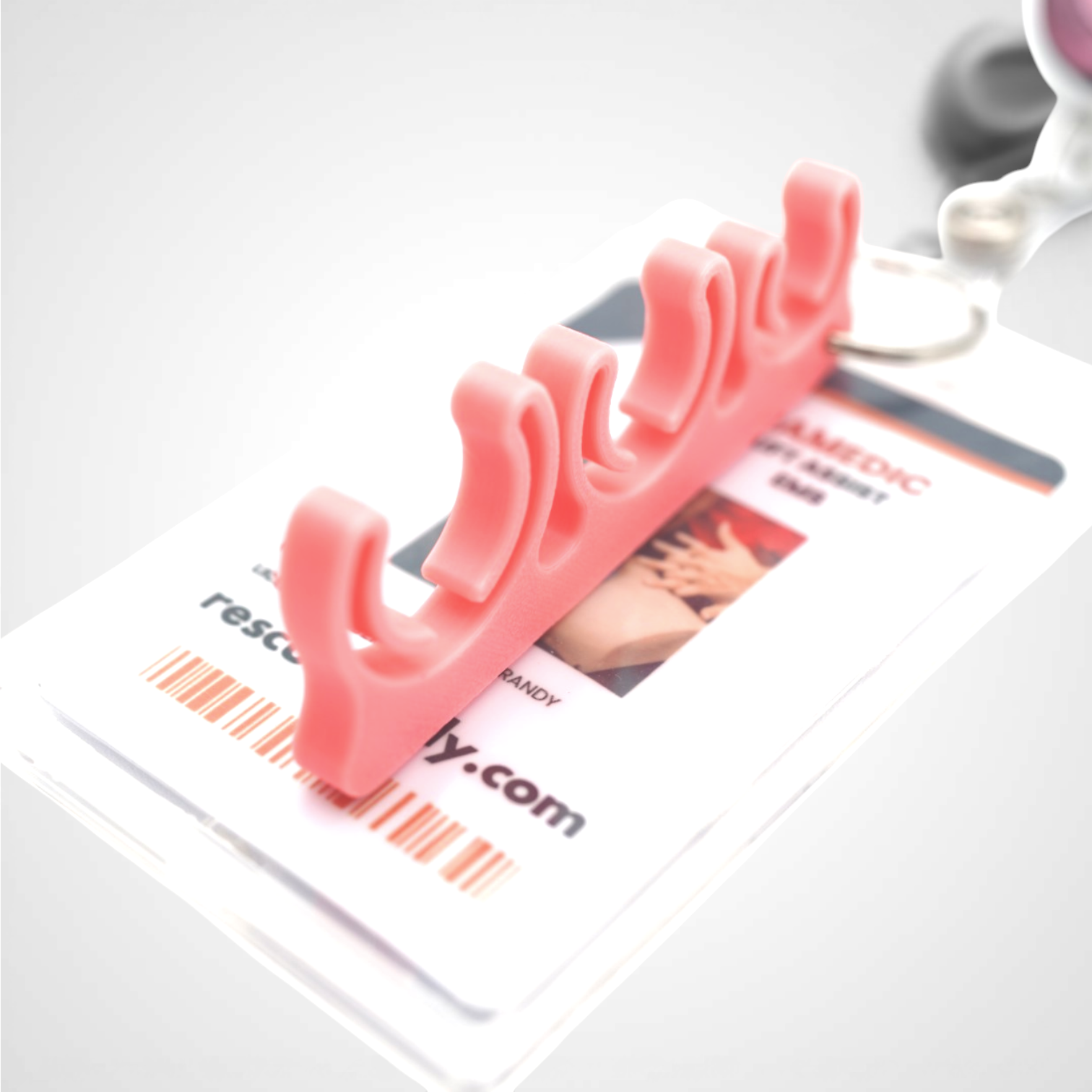 Pink Glow Orange Universal Syringe Barrel Holder