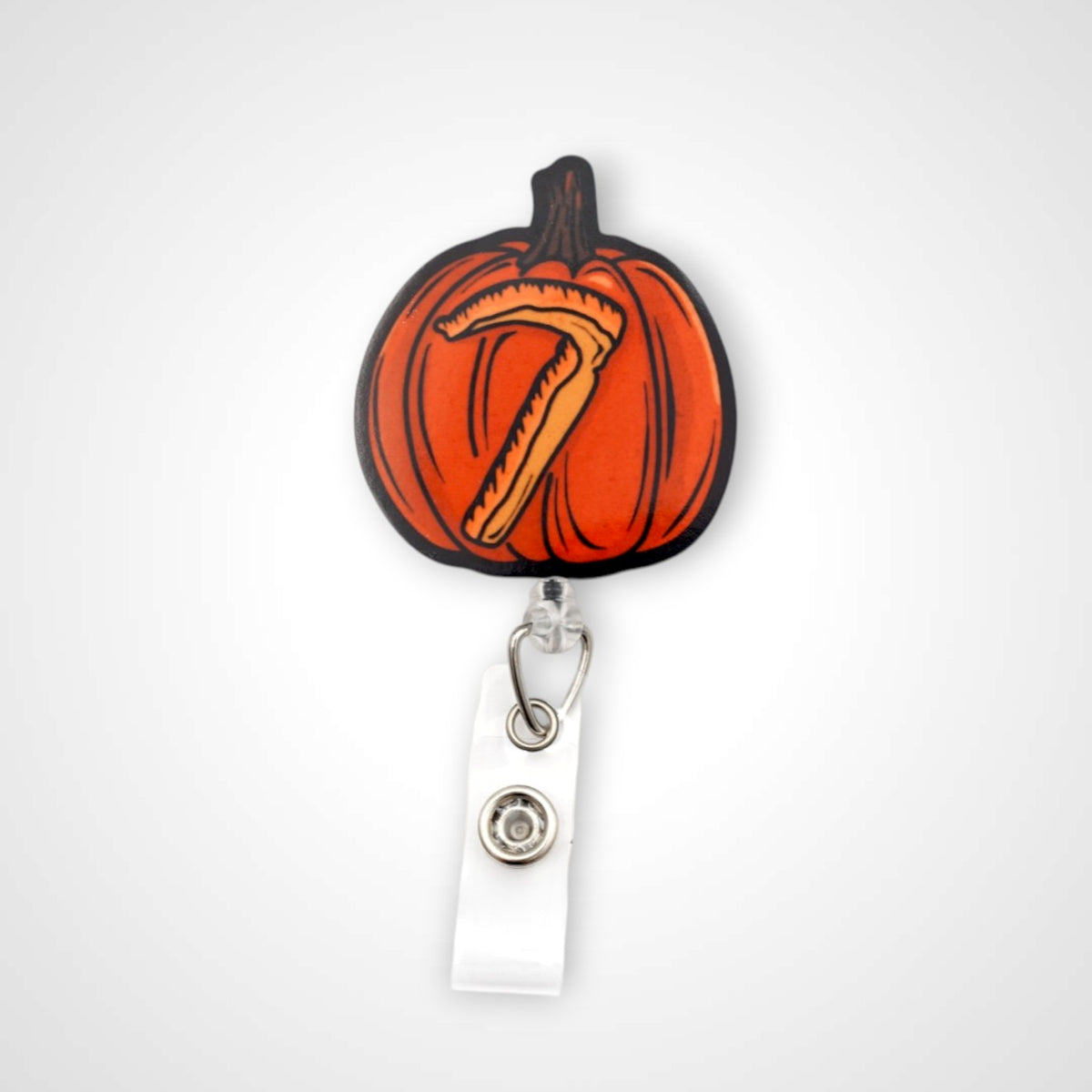 Mac Jack-o-lantern Badge Reel
