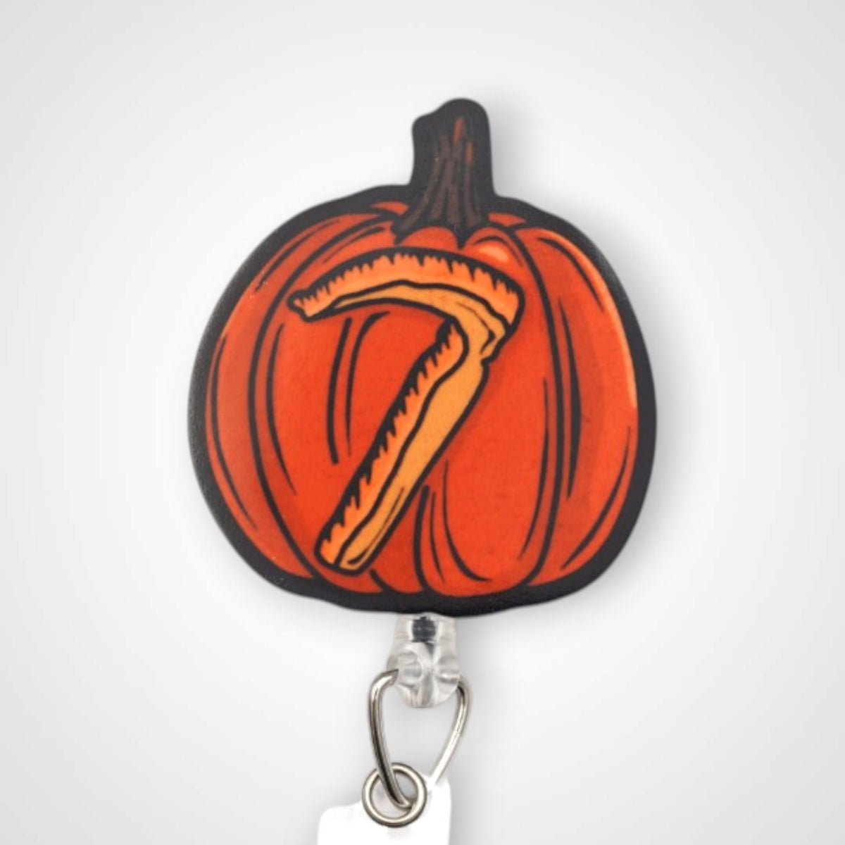 Mac Jack-o-lantern Badge Reel