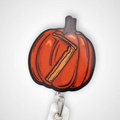Miller Jack-o-lantern Badge Reel