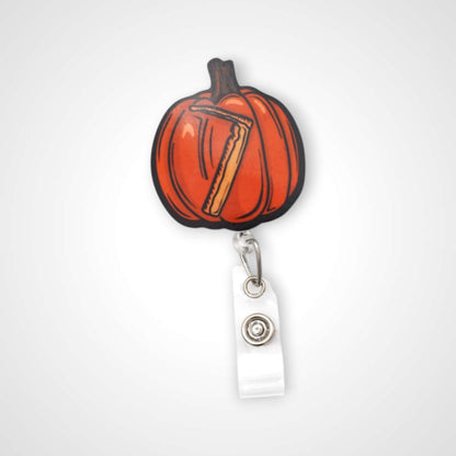 Miller Jack-o-lantern Badge Reel