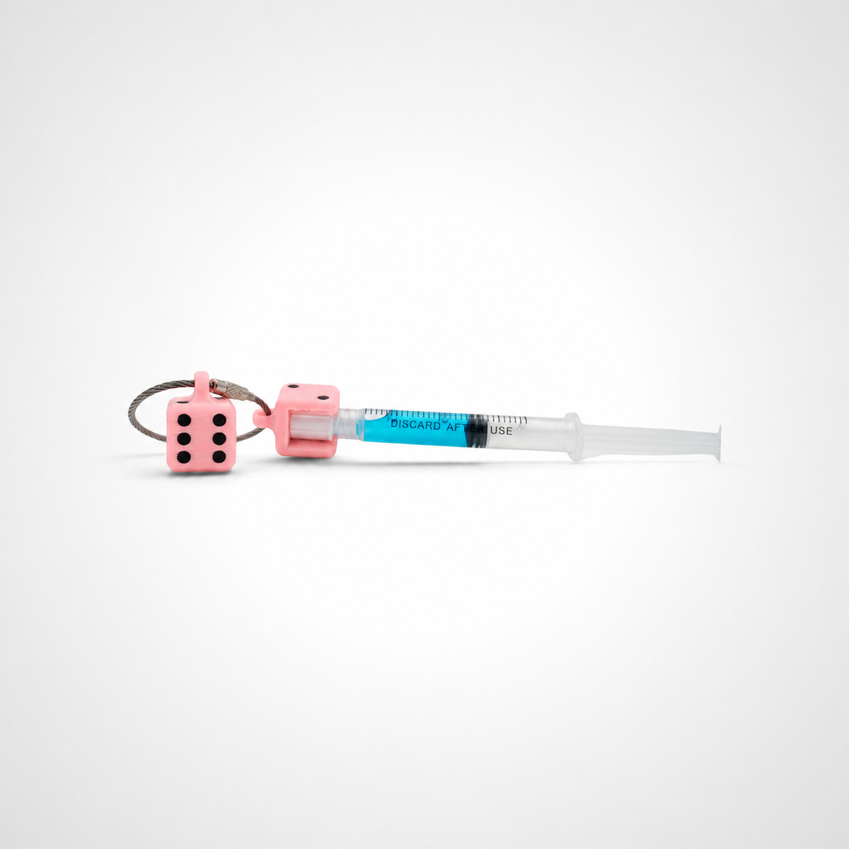 Glow Pink Dice Cap Clip 2-pack