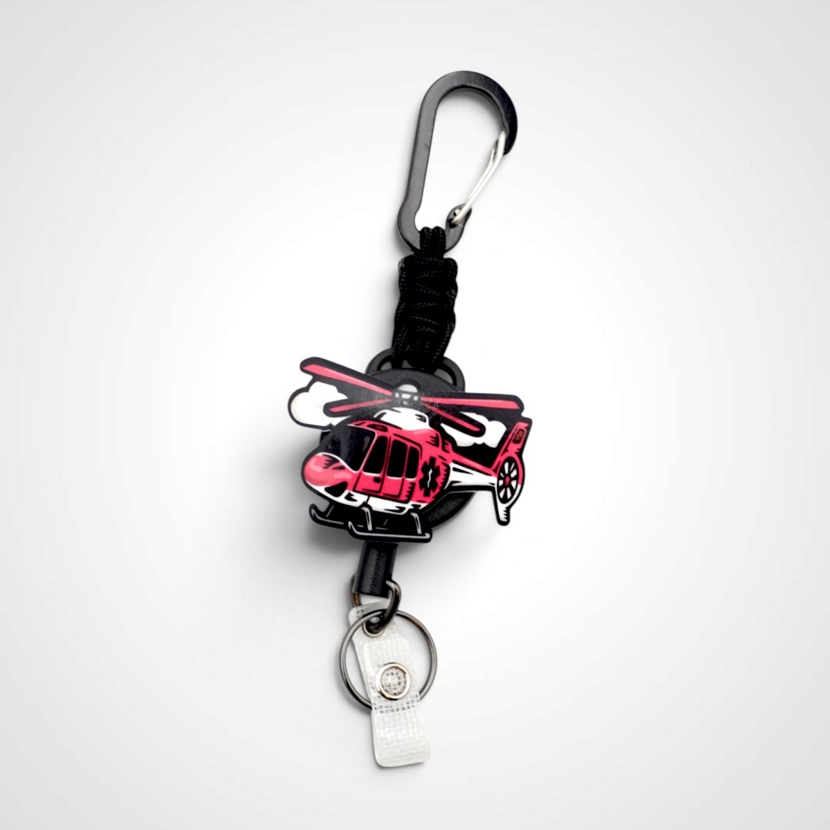 Pink Helicopter Badge Reel