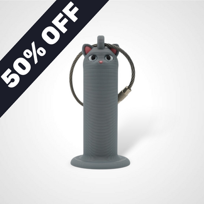MISPRINT Grey Cat Roll Holder 1-Pack
