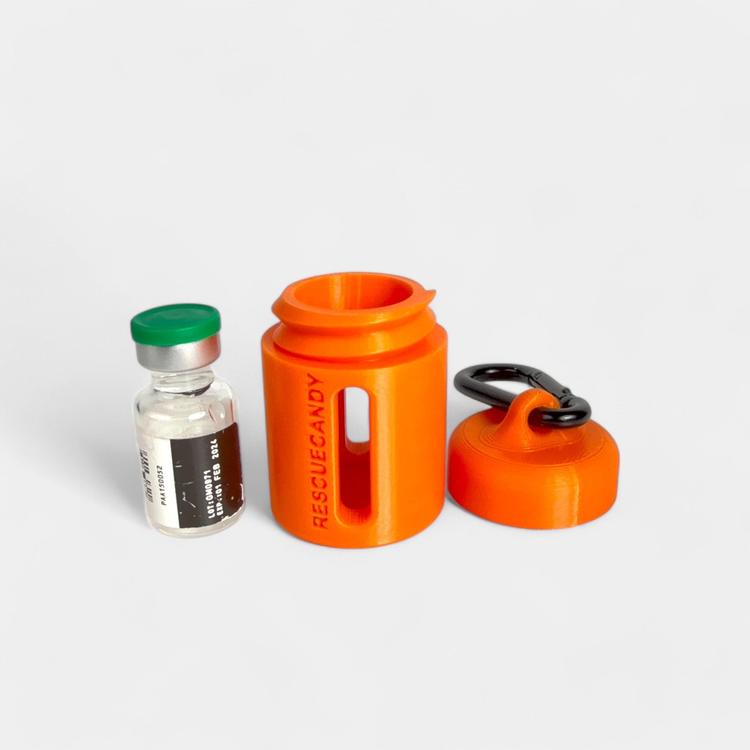 Rescue Orange Solid Vial Vault