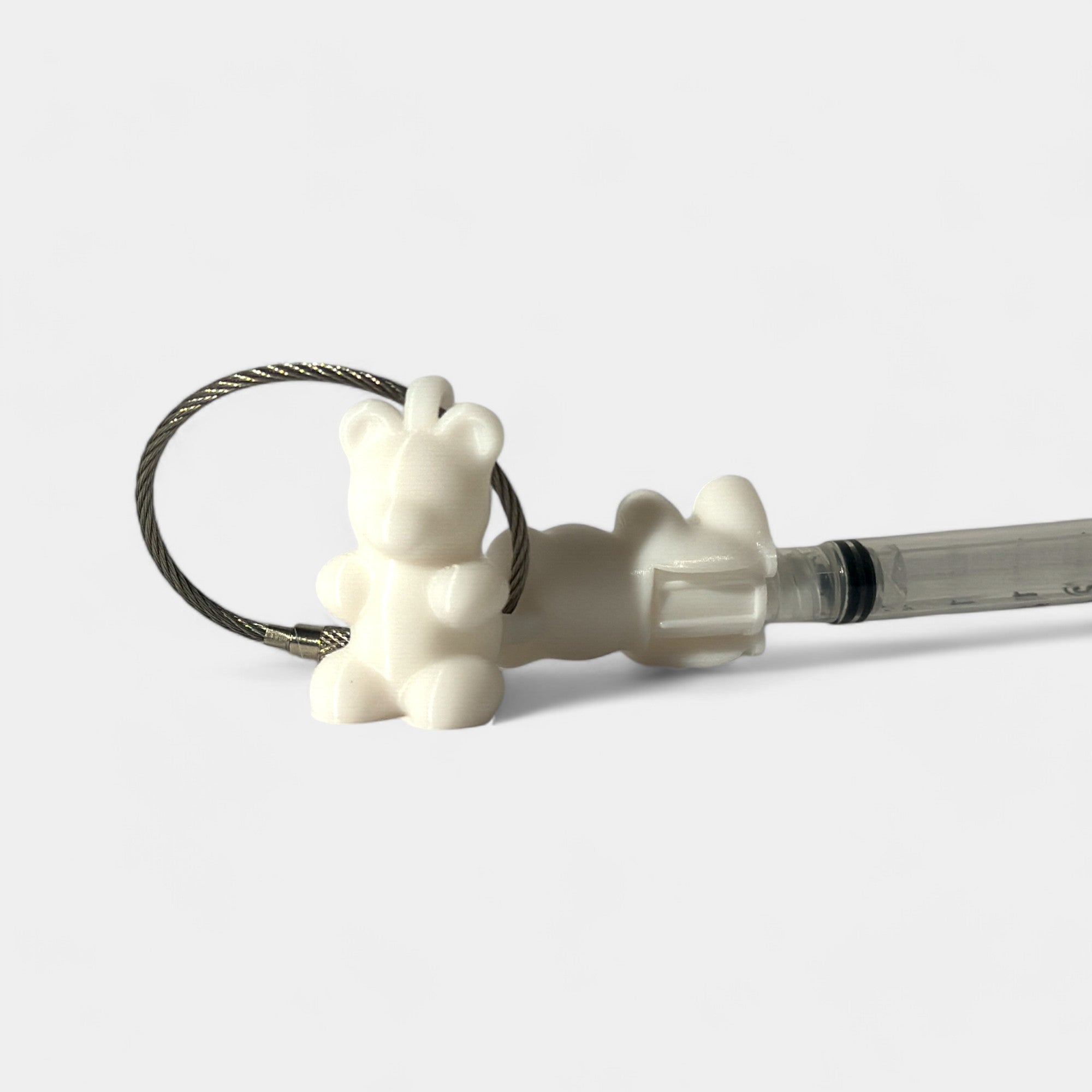 White Gummy Bear Cap Clip 2-pack - RescueCandy