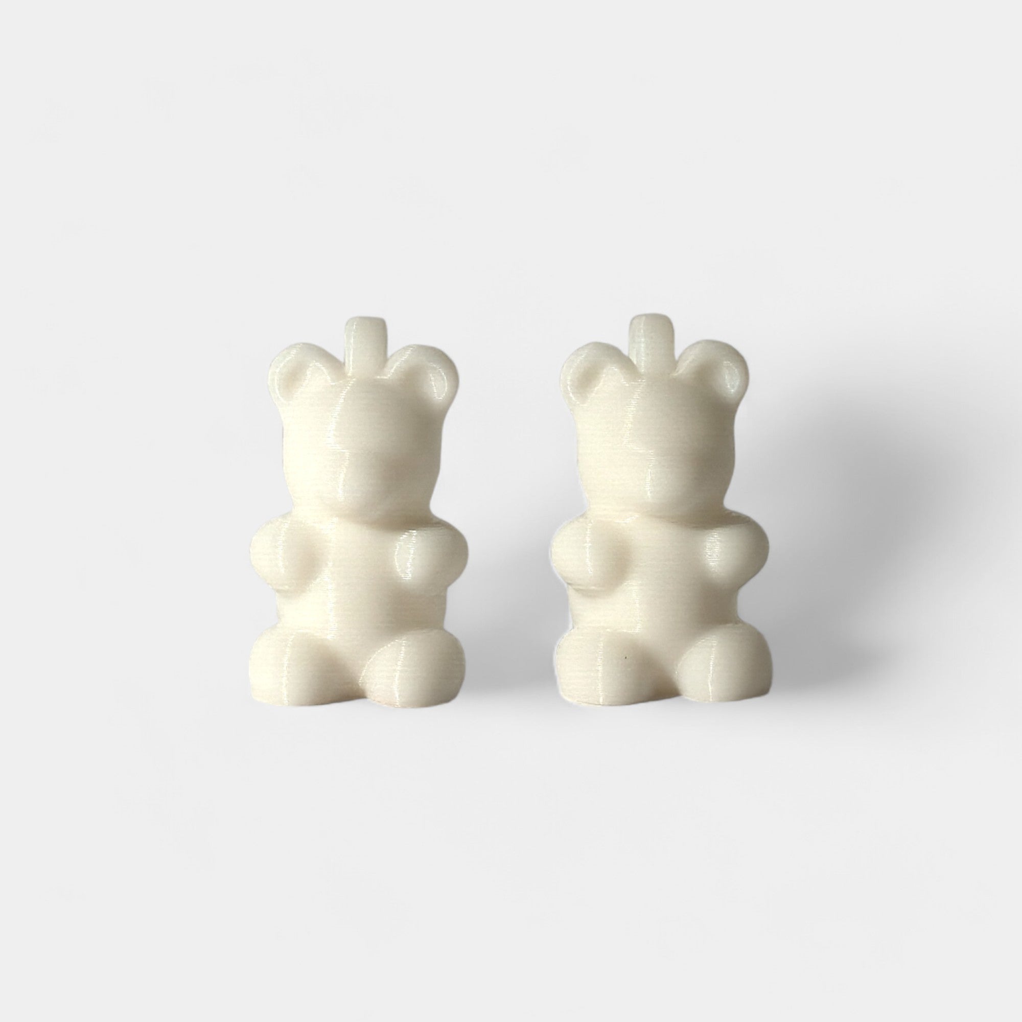 White Gummy Bear Cap Clip 2-pack - RescueCandy