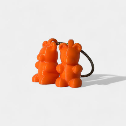 Orange Gummy Bear Med Cap Clip 2-pack - RescueCandy