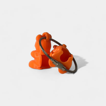 Orange Gummy Bear Med Cap Clip 2-pack - RescueCandy