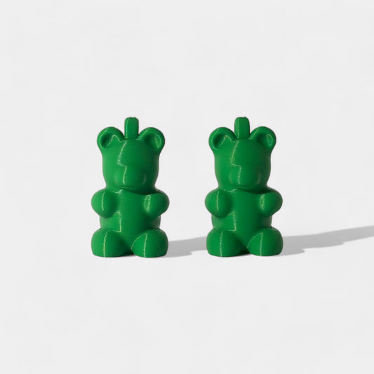 Green Gummy Bear Cap Clip 2-pack - RescueCandy