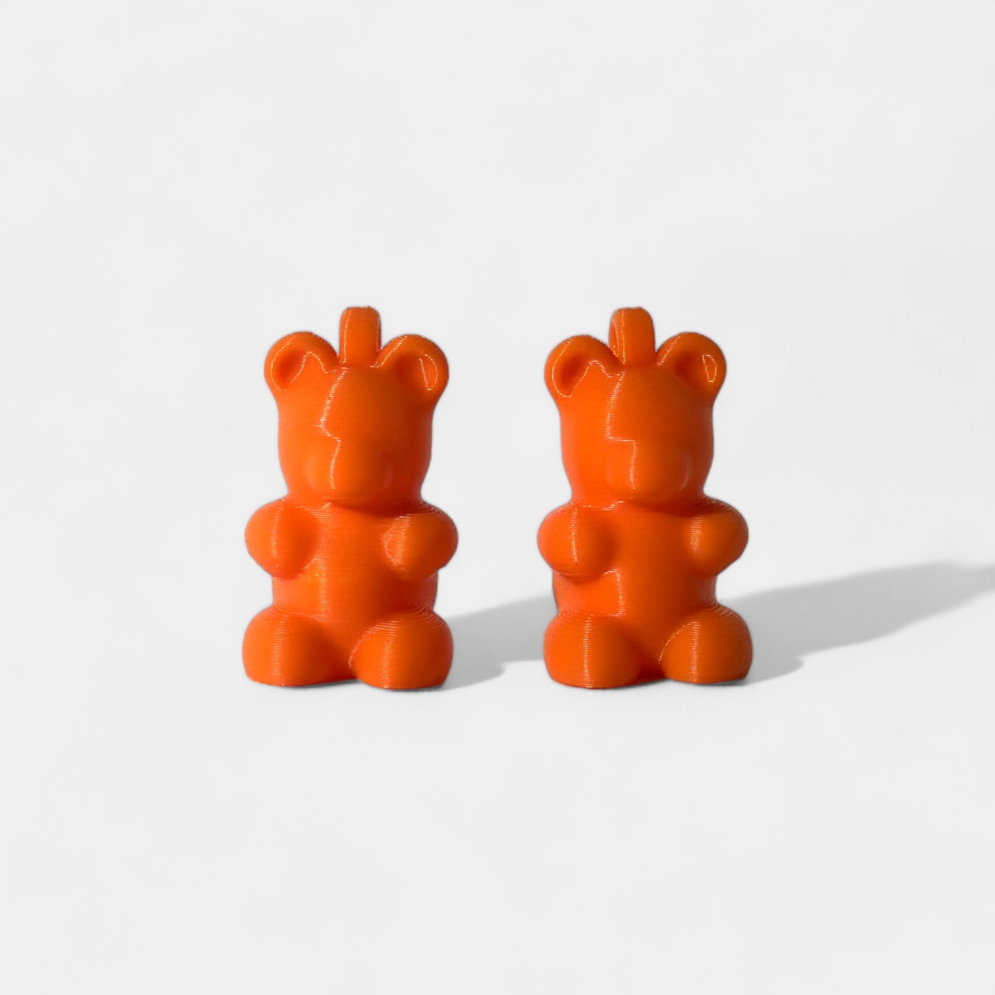 Orange Gummy Bear Med Cap Clip 2-pack - RescueCandy