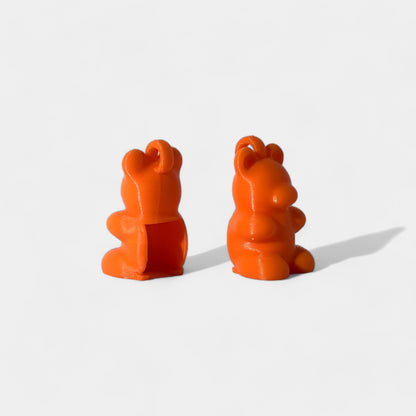 Orange Gummy Bear Med Cap Clip 2-pack - RescueCandy