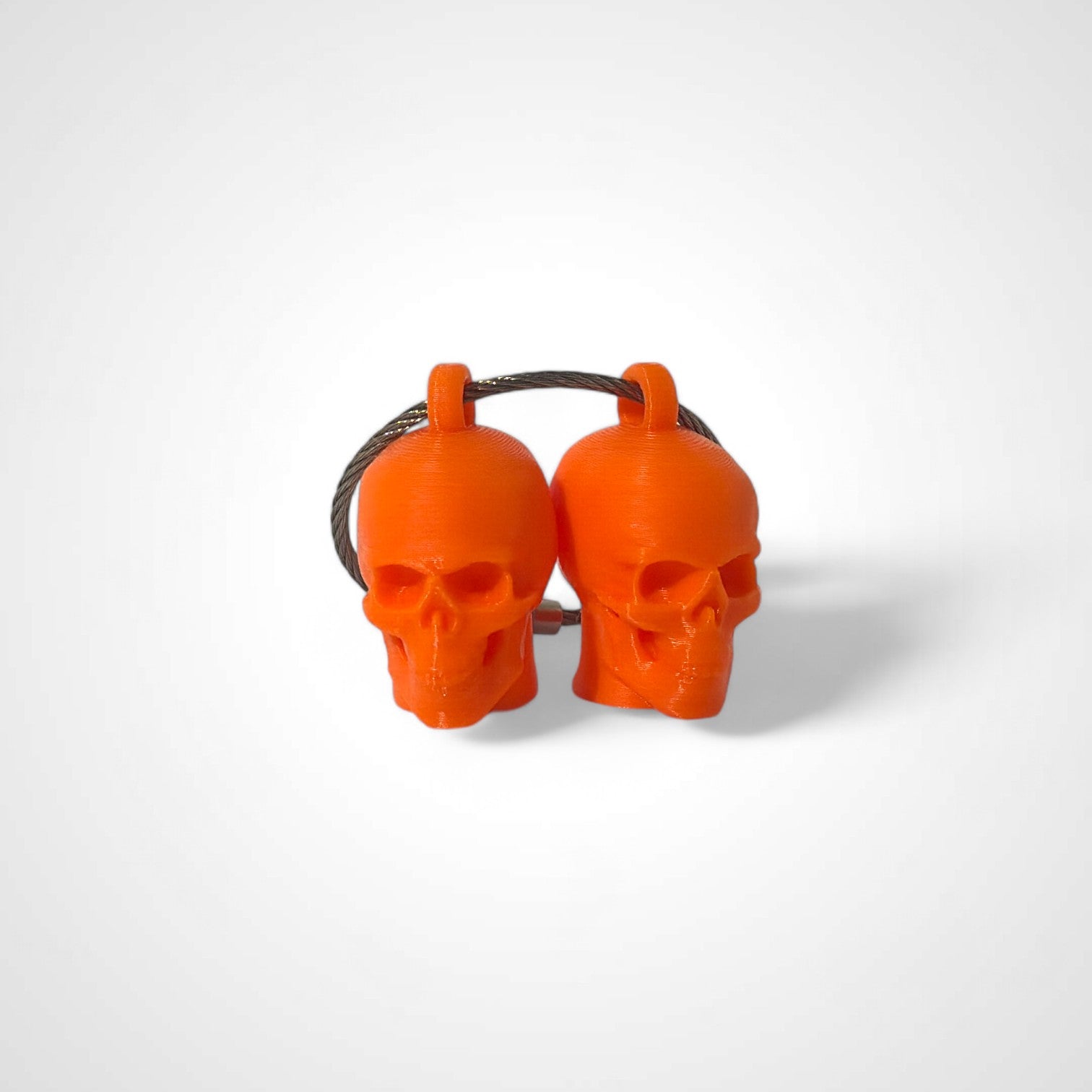 Orange Anatomical Skull Cap Clip 2-pack - RescueCandy