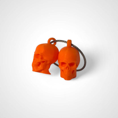 Orange Anatomical Skull Cap Clip 2-pack - RescueCandy