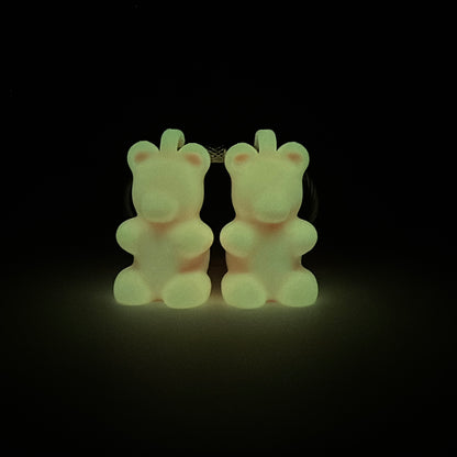 Orange/Glow Yellow Gummy Bear Cap Clip 2-pack - RescueCandy