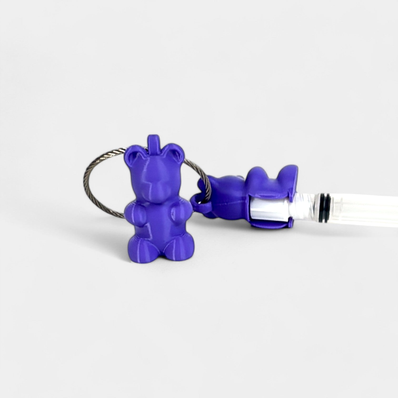 New! Purple Gummy Bear Cap Clip 2-pack