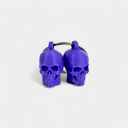 New! Purple Anatomical Skull Cap Clip 2-pack