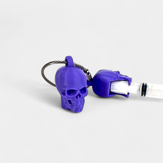 New! Purple Anatomical Skull Cap Clip 2-pack