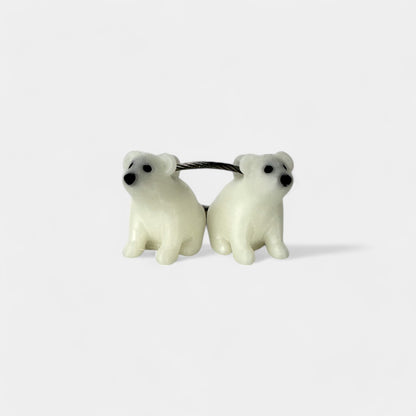 Glow Polar Bear Cap Clip 2-pack