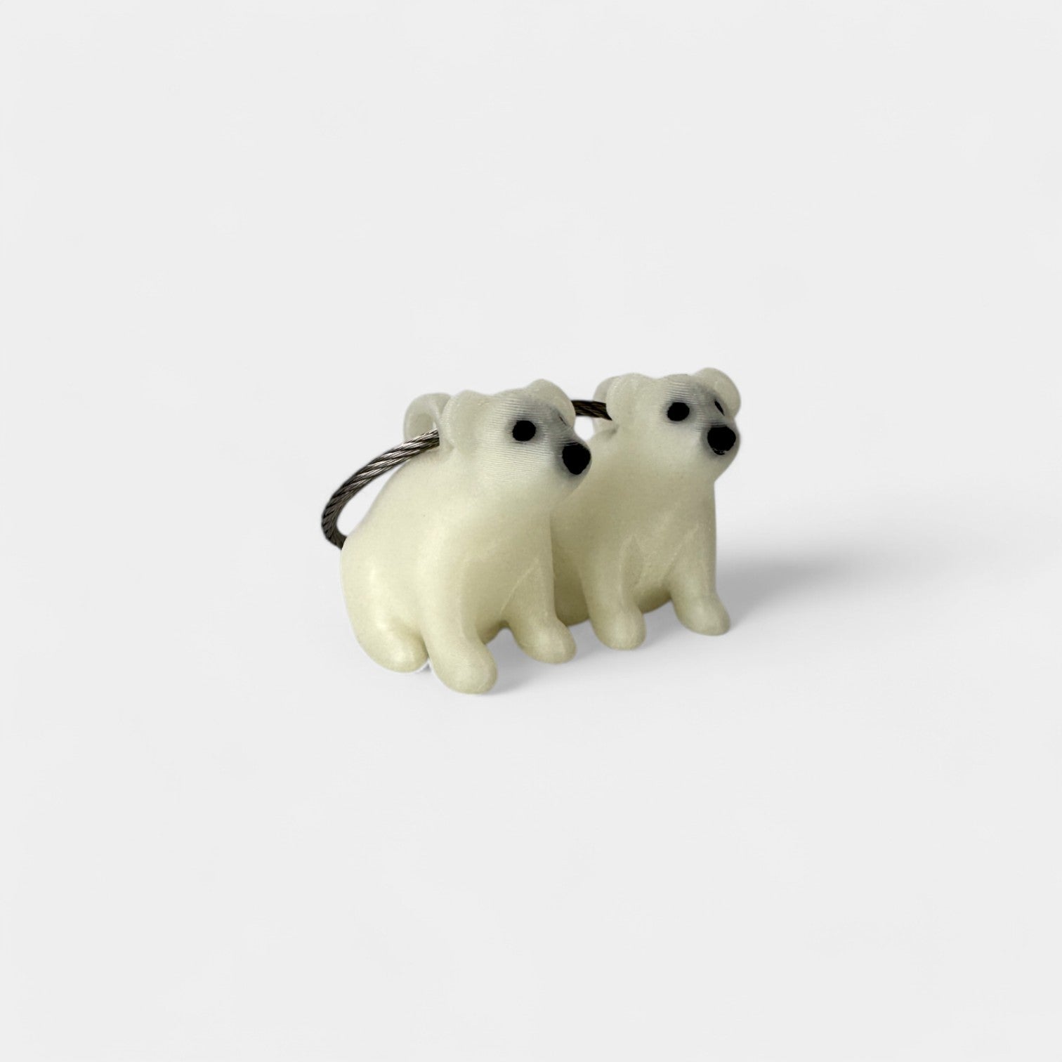 Glow Polar Bear Cap Clip 2-pack