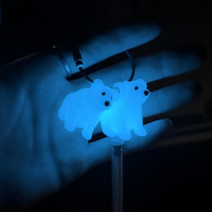 Glow Polar Bear Cap Clip 2-pack