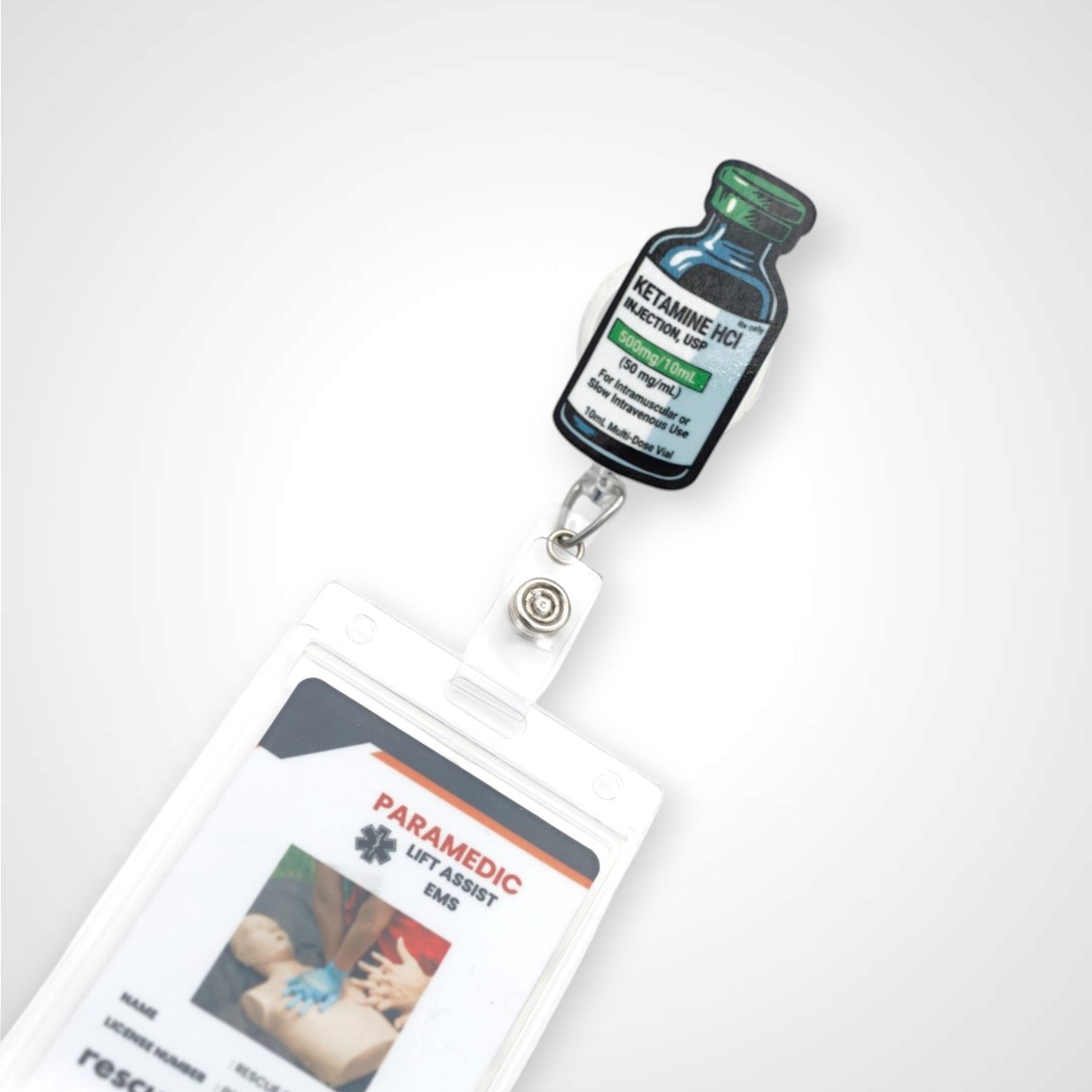 Ket Vial Badge Reel