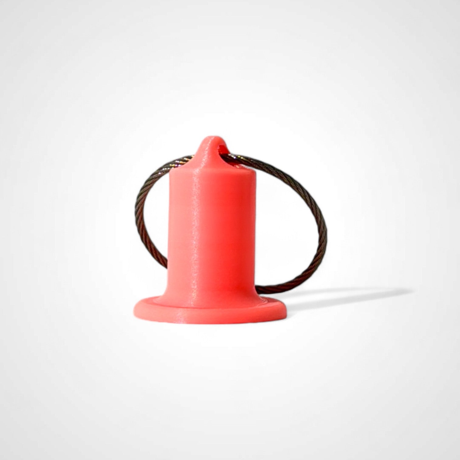 a compact pink glow orange roll holder 1 inch tall to hold and tape and coban for EMS, paramedics, EMT's, nurses, flightmed, vetmed, and athletic trainers
